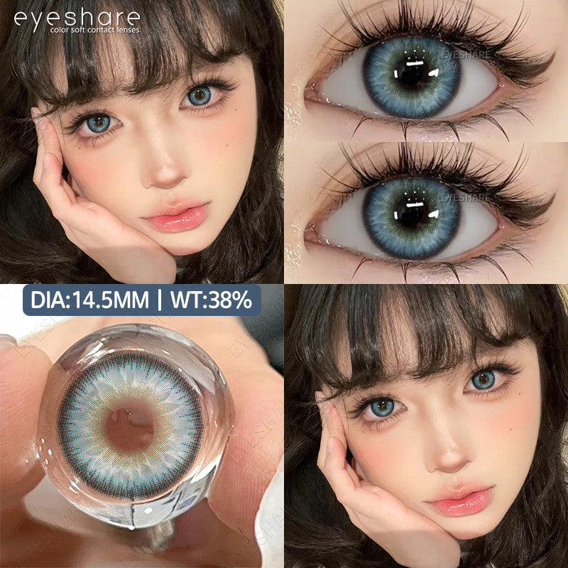 Eyeshare Softlens Big Eyes 14.5mm 1Pasang LOIRE BROWN Lensa Kontak Mata Orang Korea