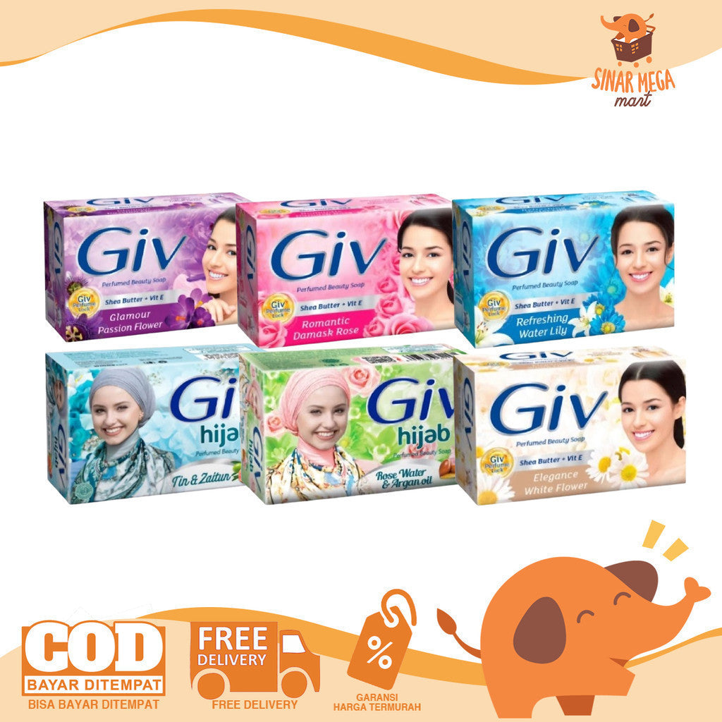 Giv Sabun Batang 72gr Sabun Mandi / Bar Soap Wangi Tahan Lama