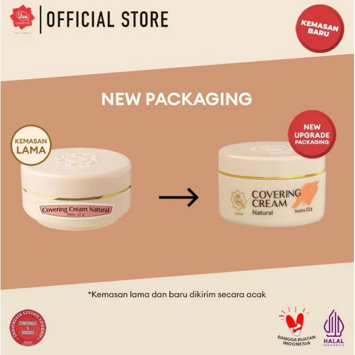 Viva Queen Covering Cream 22g – Waterproof Foundation Base for Smooth & Flawless Skin