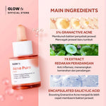 GLOW FX Clear & Bright Perfecting Trio Set - Peeling Serum + Glow Bomb Serum + Acne Pure Serum