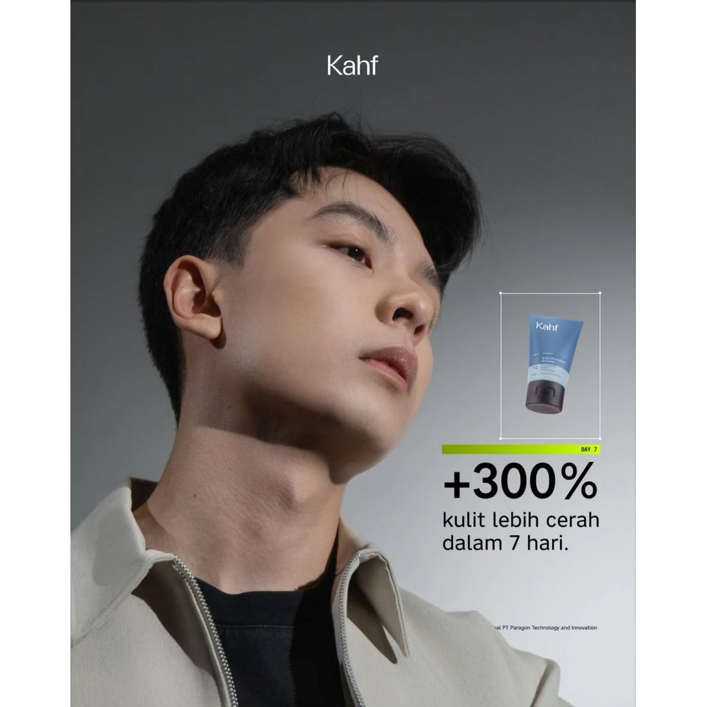 Kahf Bright Revitalizing Amino Gel Face Wash 100 ml GET Kahf Bright Revitalizing Amino Gel Face Wash 100 ml-Sabun Cuci Muka Pria Kulit Sensitif Mencerahkan Wajah-Vitamin C, Niacinamide-Gentle Cleanser Low pH for Daily Use