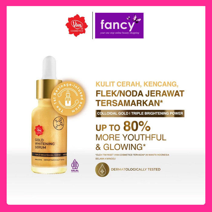 Viva Serum 20ml – Gold Whitening / Vitamin C Collagen – Brightening & Nourishing Face Serum (NEW)