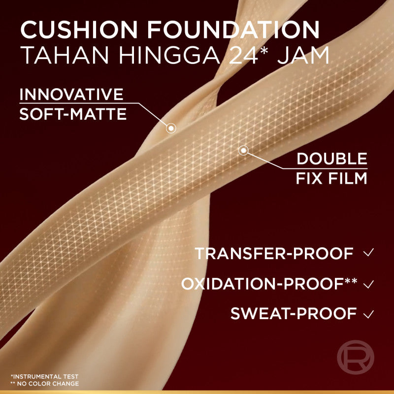 [BARU!] L'Oreal Paris Infaillible Cushion Foundation 24H - flawless coverage,  Cushion dengan hasil yang nyaman tersedia dalam 10 shades cocok untuk kulit indonesia.