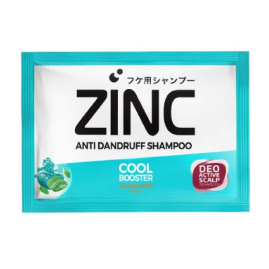 ZINC Shampoo Hijab Sachet 10ml Sachet Renceng 12 Pcs | Shampo Zinc Perawatan Rambut, Active Fresh