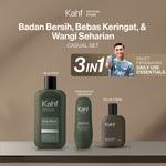 [KAHF BUNDLE 3IN1 PAKET PERAWATAN DAILY WANGI & FRESH SEHARIAN] Paket Personal Care (Body Wash + Deodorant + Eau de Toilette) - Suitable for Daily Use