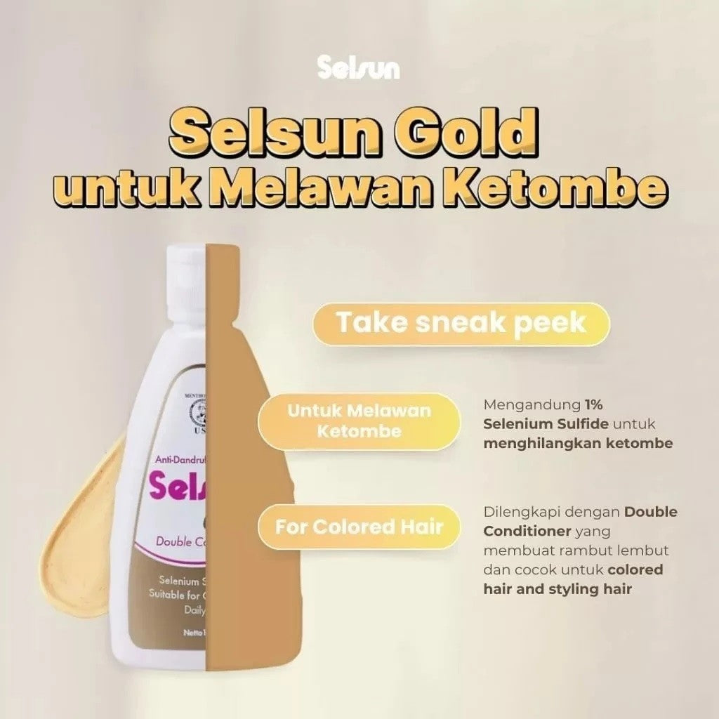 SELSUN Shampoo Blue / Gold / Yellow Hair Care - Shampo Perawatan Ketombe Rambut