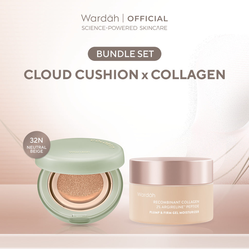 WARDAH Colorfit 5D Blur Cloud Cushion Matte Finish Tahan Lama Hingga 18 Jam - SPF 50 PA+, Nano-Hyaluron, dan CICA Menyamarkan Pori & Tekstur Wajah Menyatu Dengan Kulit Non Comedogenic - Tahan Lama dengan Bedak - Makeup