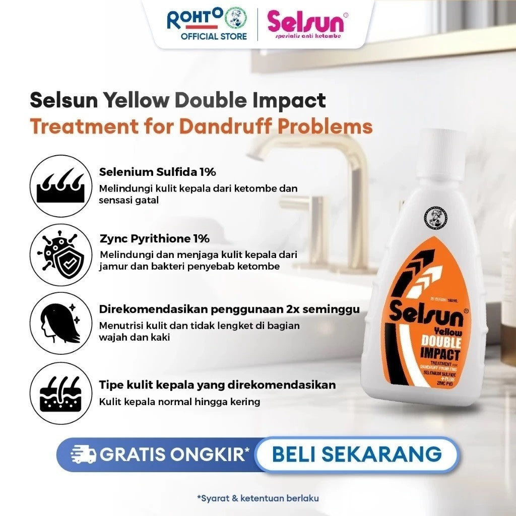 SELSUN Shampoo Blue / Gold / Yellow Hair Care - Shampo Perawatan Ketombe Rambut