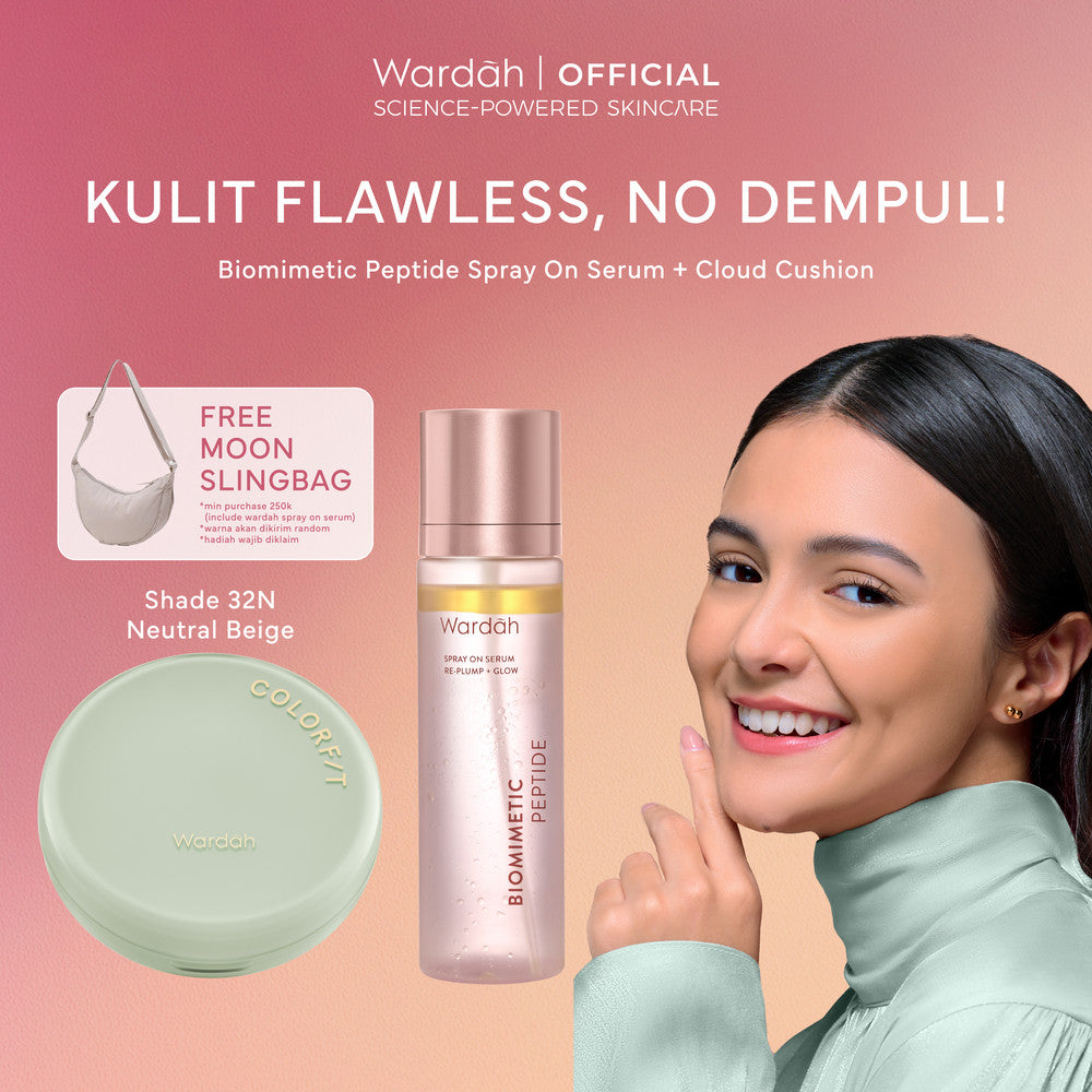 [NEW LAUNCHING!] Wardah Spray On Serum 105 ml - Instant Glowing First Serum Spray - Kulit lebih glowing dan kenyal, Spray Serum, Setting Spray, Radiance Booster, Multifungsi Skincare pendukung Makeup - Skincare