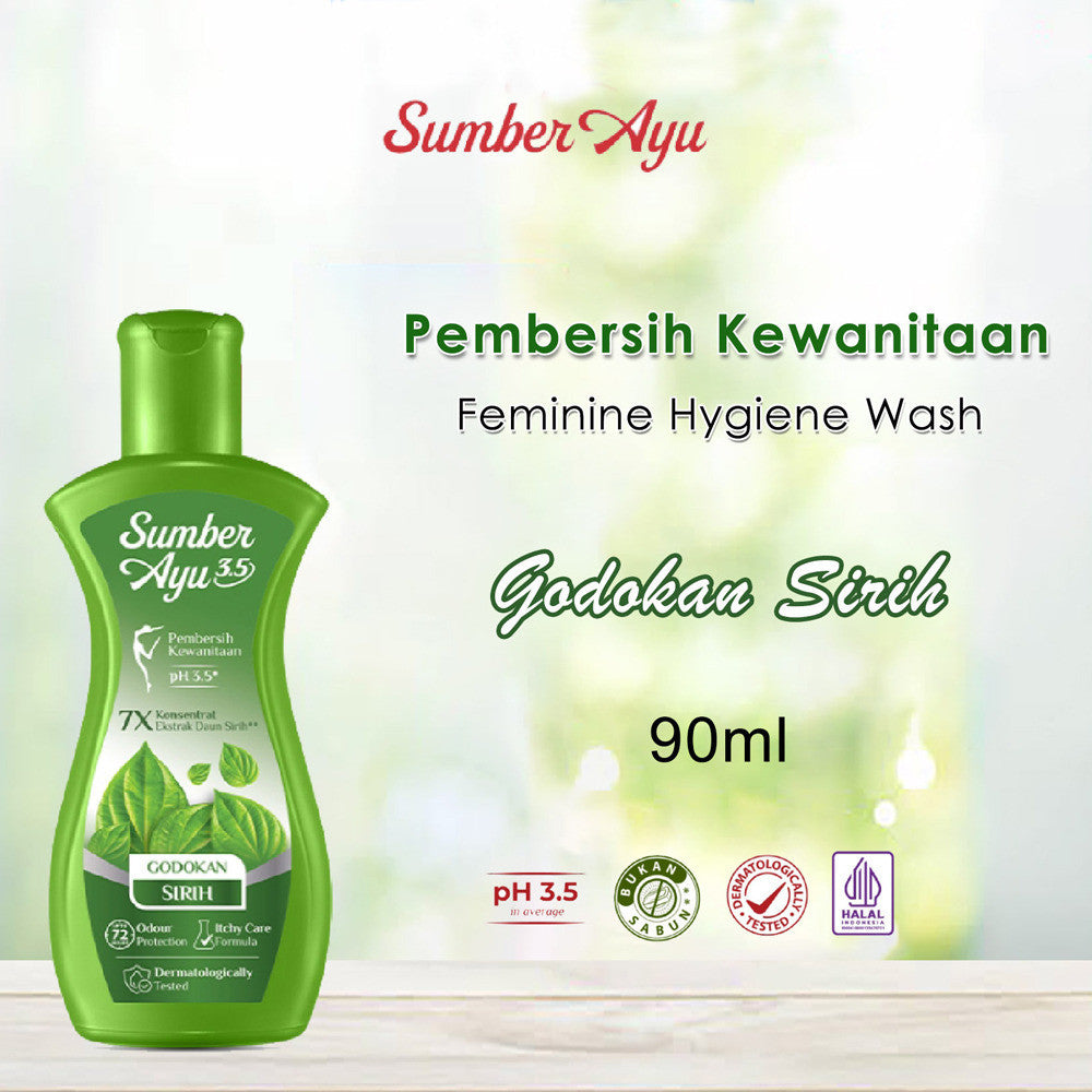 Sumber Ayu Feminine Hygiene Godokan Sirih 90 ml PH.3.5  Pembersih Kewanitaan