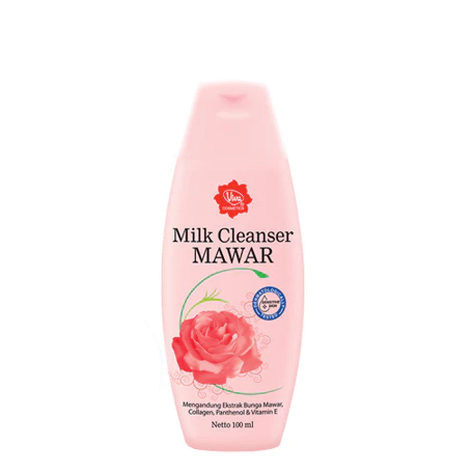 Viva Milk Cleanser Susu Pembersih | Viva Face Tonic Penyegar Toner | Mawar, Bengkoang, Lemon - 100mL