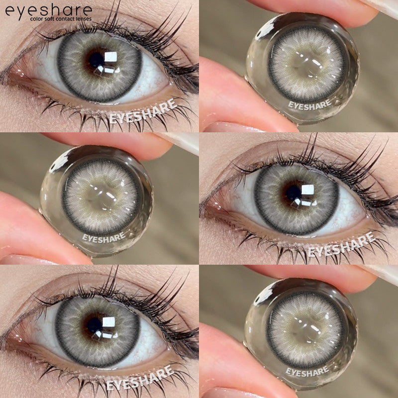 Eyeshare Softlens Big Eyes 14.5mm 1Pasang LOIRE BROWN Lensa Kontak Mata Orang Korea