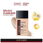 OMG Coverlast Liquid Foundation Oh My Glam Alas Bedak Cair 25ml Tahan Lama