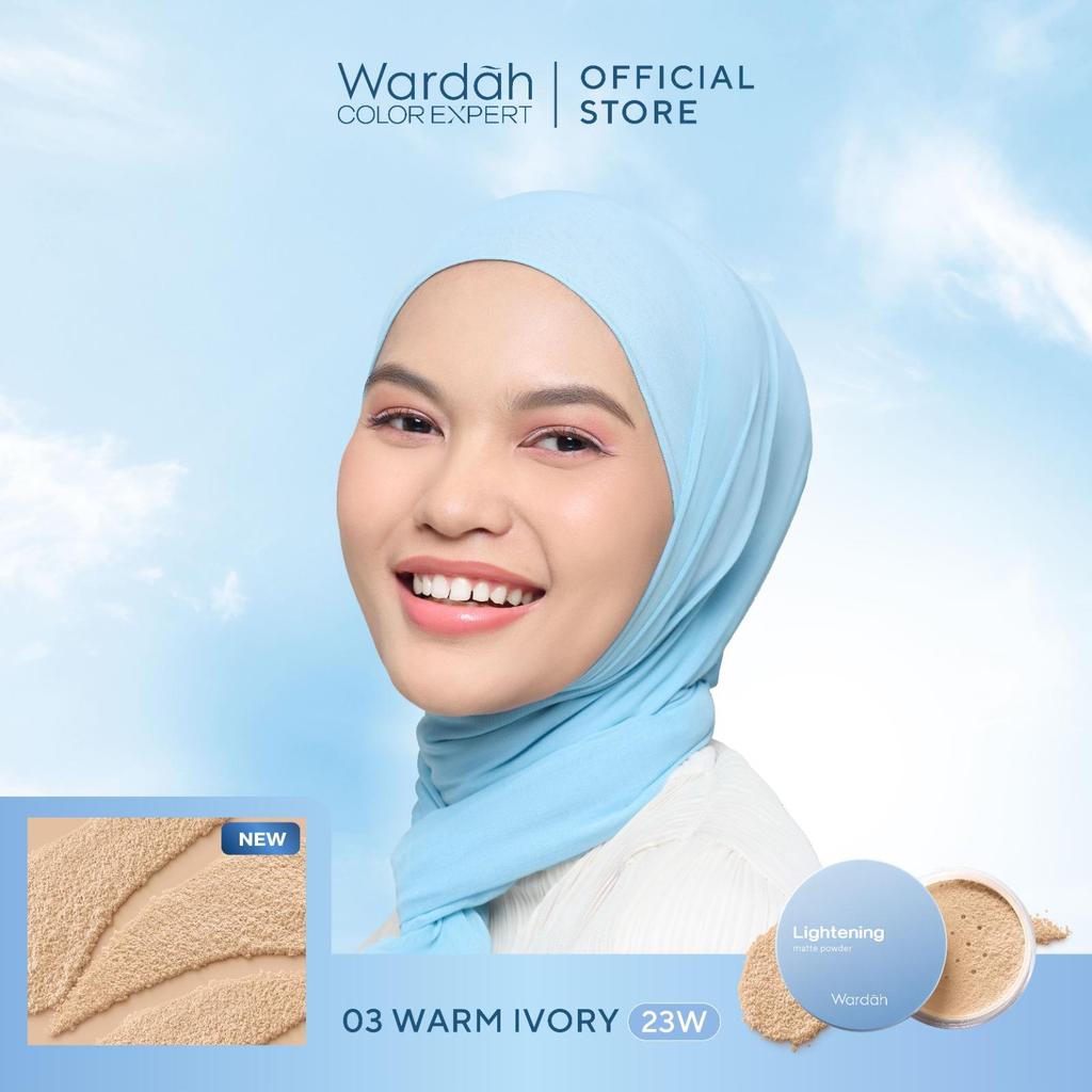 WARDAH Lightening Matte Powder 20 g Bedak Tabur dengan Smooth Matte Finish yang Diformulasikan dengan SPF 20 PA dan Serum Niacinamide Untuk Hasil Makeup Flawless dan Cerah Cocok Dipakai dengan Cushion Makeup