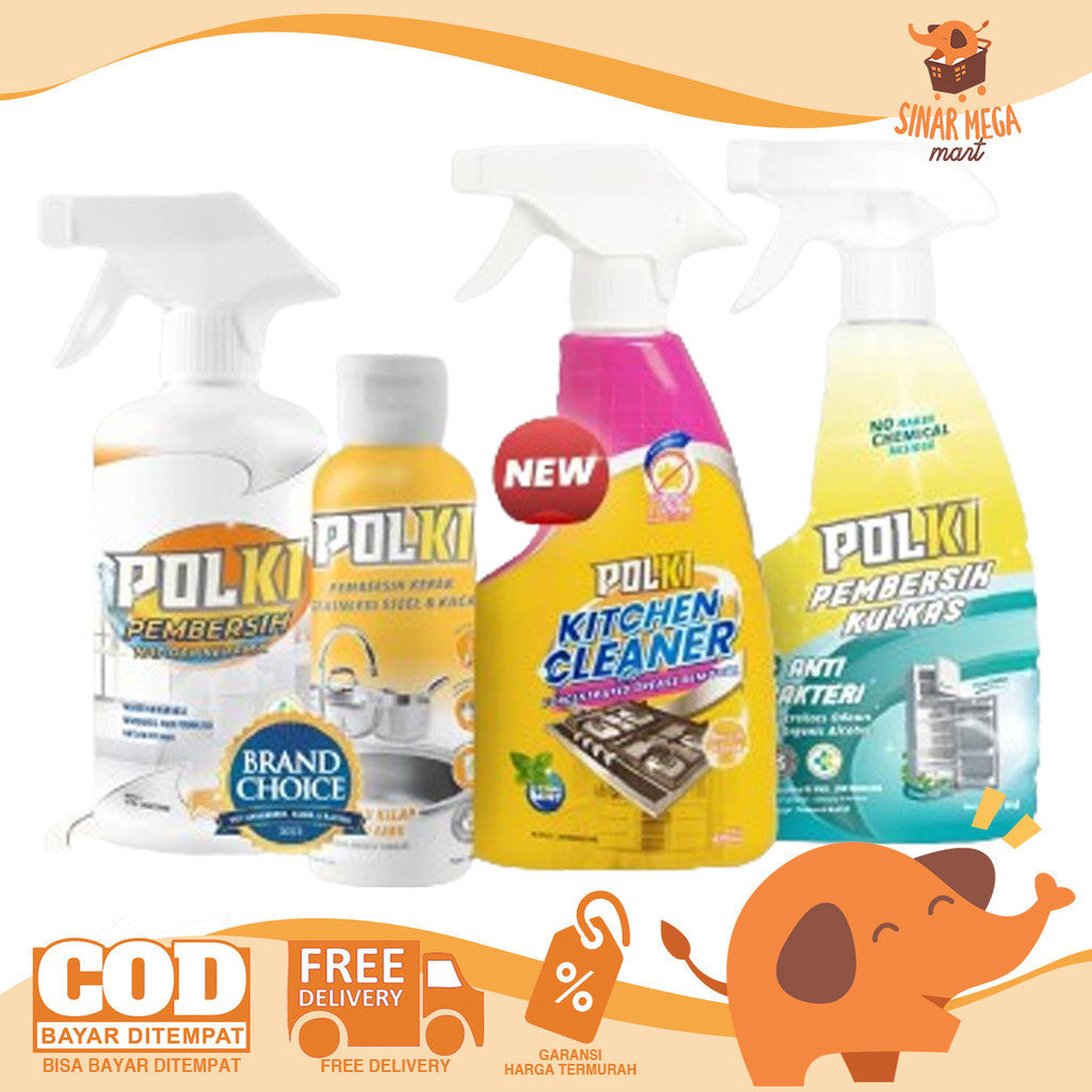 POLKI Cleaner Cairan Pembersih Kerak Keramik / Dapur / Kulkas Anti Lalat