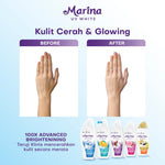 Marina Hand Body Lotion UV White - Healthy & Glow [185ml / 3pcs] - Exp : 05.2028