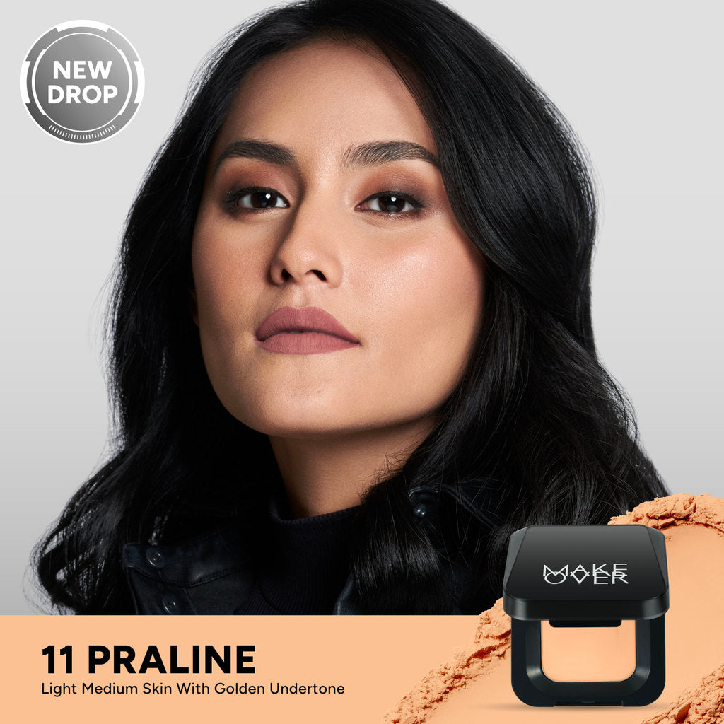 [SPECIAL 11.11] NEW! MAKE OVER Perfect Cover Powder Foundation Mini - TWC Two Way Cake Ukuran Mini Cover Melt and Blur Powder 16H Blurring Velvet Smooth Finish Bedak Padat Compact High Coverage Ringan Wajah Flawless Make Up Tahan Lama Non-Comedogenic