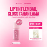 [BUY 1 GET 1] Emina Jelly Stain FREE Sheetmask - Lip Tint Korea Glossy Ombre Tahan 12 Jam Ringan Longlasting Transferproof SPF 25 Vitamin E Makeup Lip Stain Lembab Lipgloss Lip Matte Lipstick Lip Care Anak Sekolah