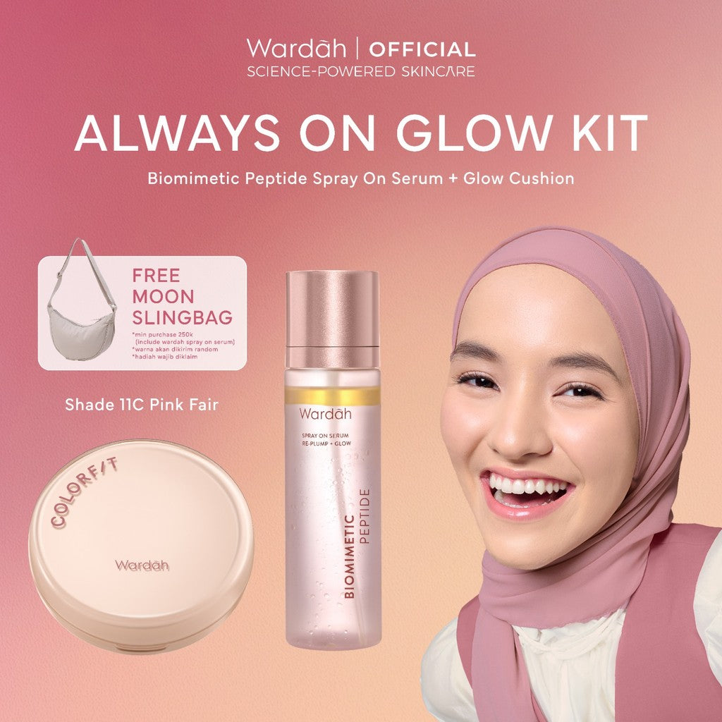 [NEW LAUNCHING!] Wardah Spray On Serum 105 ml - Instant Glowing First Serum Spray - Kulit lebih glowing dan kenyal, Spray Serum, Setting Spray, Radiance Booster, Multifungsi Skincare pendukung Makeup - Skincare