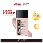 OMG Coverlast Liquid Foundation Oh My Glam Alas Bedak Cair 25ml Tahan Lama