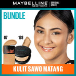 Maybelline Skin Tint Makeup Kit - FIT ME Fresh Tint + Powder | Skin Tint Foundation SPF 50 PA+++ Vitamin C Serum Face Makeup Natural Paket Makeup Bedak Sunscreen