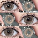 Eyeshare Softlens Big Eyes 14.5mm 1Pasang LOIRE BROWN Lensa Kontak Mata Orang Korea