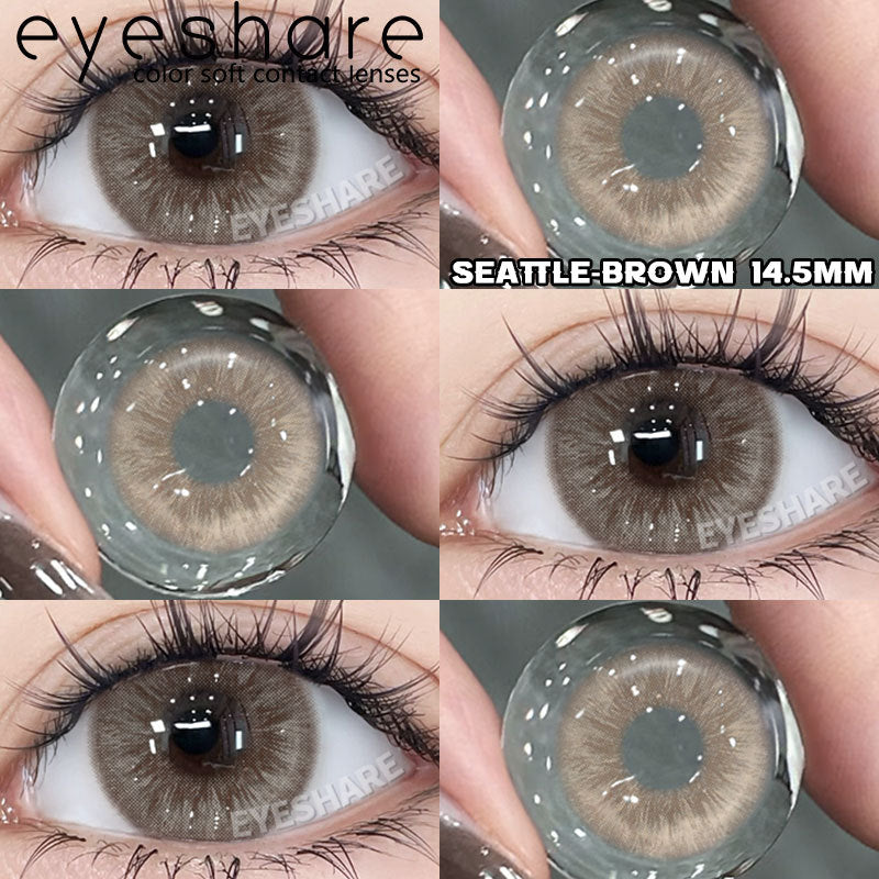 Eyeshare Softlens Big Eyes 14.5mm 1Pasang LOIRE BROWN Lensa Kontak Mata Orang Korea