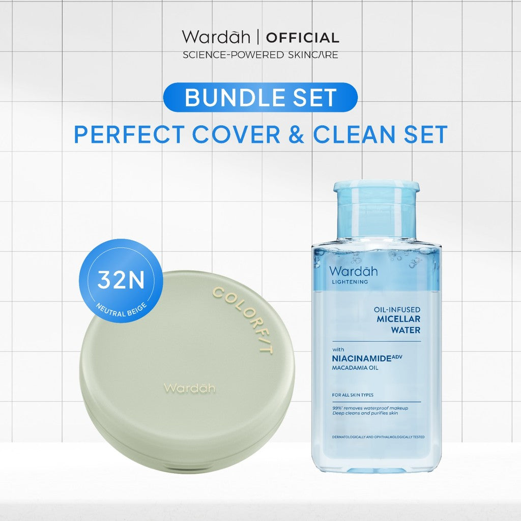 WARDAH Colorfit 5D Blur Cloud Cushion Matte Finish Tahan Lama Hingga 18 Jam - SPF 50 PA+, Nano-Hyaluron, dan CICA Menyamarkan Pori & Tekstur Wajah Menyatu Dengan Kulit Non Comedogenic - Tahan Lama dengan Bedak - Makeup