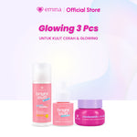 [SPECIAL 11.11] [BRIGHT GLOW SET] Emina Bundle All in 7in1 Face Wash + Exfo Toner + Toner + Serum + Moisturizer Gel + Brightening + Sunscreen Low pH Micellar Water Bright Smooth