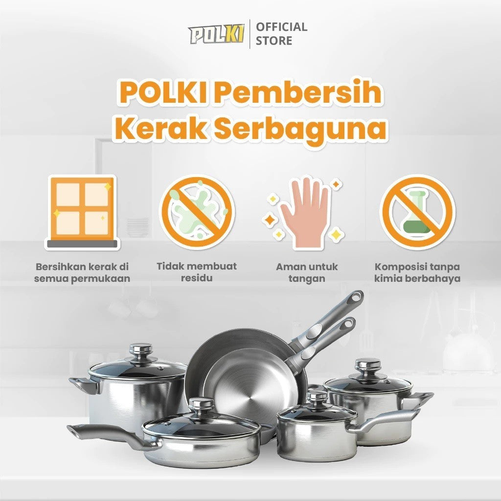 POLKI Cleaner Cairan Pembersih Kerak Keramik / Dapur / Kulkas Anti Lalat