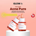 GLOW FX Twin Pack Acne Pure Serum 20ml - Serum Jerawat Meradang dan Hempas Jerawat Batu Tanpa Bekas