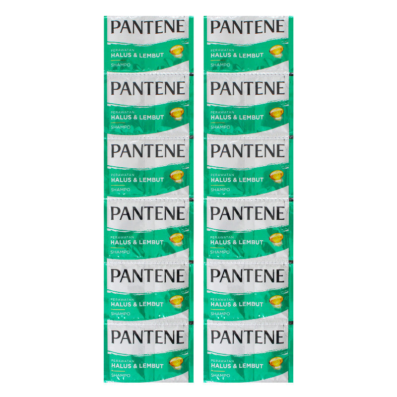 PANTENE Shampoo Sachet Renceng 12 Pcs 10ml | Pantene Anti Dandruff, Anti Lepek, Black, All Varian