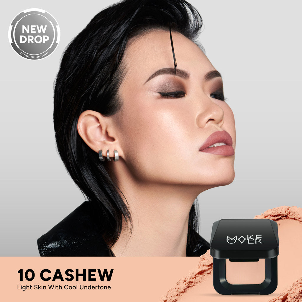 [SPECIAL 11.11] NEW! MAKE OVER Perfect Cover Powder Foundation Mini - TWC Two Way Cake Ukuran Mini Cover Melt and Blur Powder 16H Blurring Velvet Smooth Finish Bedak Padat Compact High Coverage Ringan Wajah Flawless Make Up Tahan Lama Non-Comedogenic