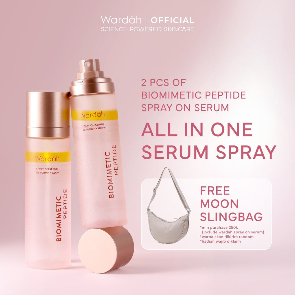 [NEW LAUNCHING!] Wardah Spray On Serum 105 ml - Instant Glowing First Serum Spray - Kulit lebih glowing dan kenyal, Spray Serum, Setting Spray, Radiance Booster, Multifungsi Skincare pendukung Makeup - Skincare
