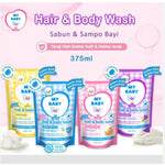 MY BABY Hair & Body Wash Pouch 375ml | Botol 200ml | Sabun Bayi & Shampoo 2in1