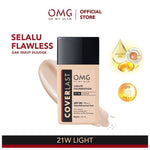 OMG Coverlast Liquid Foundation Oh My Glam Alas Bedak Cair 25ml Tahan Lama
