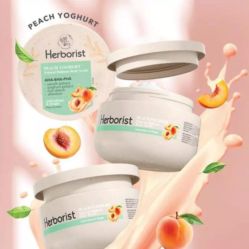 HERBORIST Natural Balinese Body Scrub 100gr / 200gr - Lulur Badan dengan AHA-BHA-PHA