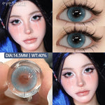 Eyeshare Softlens MONTREAL Gray Big Eyes 14.5mm 1Pasang Lensa Kontak Pupil Berwarna Terang