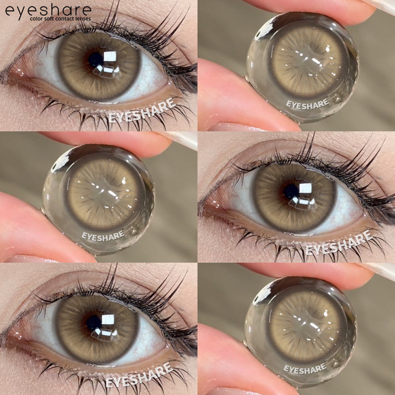 Eyeshare Softlens Big Eyes 14.5mm 1Pasang LOIRE BROWN Lensa Kontak Mata Orang Korea