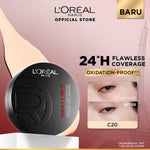 [BARU!] L'Oreal Paris Infaillible Cushion Foundation 24H - flawless coverage,  Cushion dengan hasil yang nyaman tersedia dalam 10 shades cocok untuk kulit indonesia.