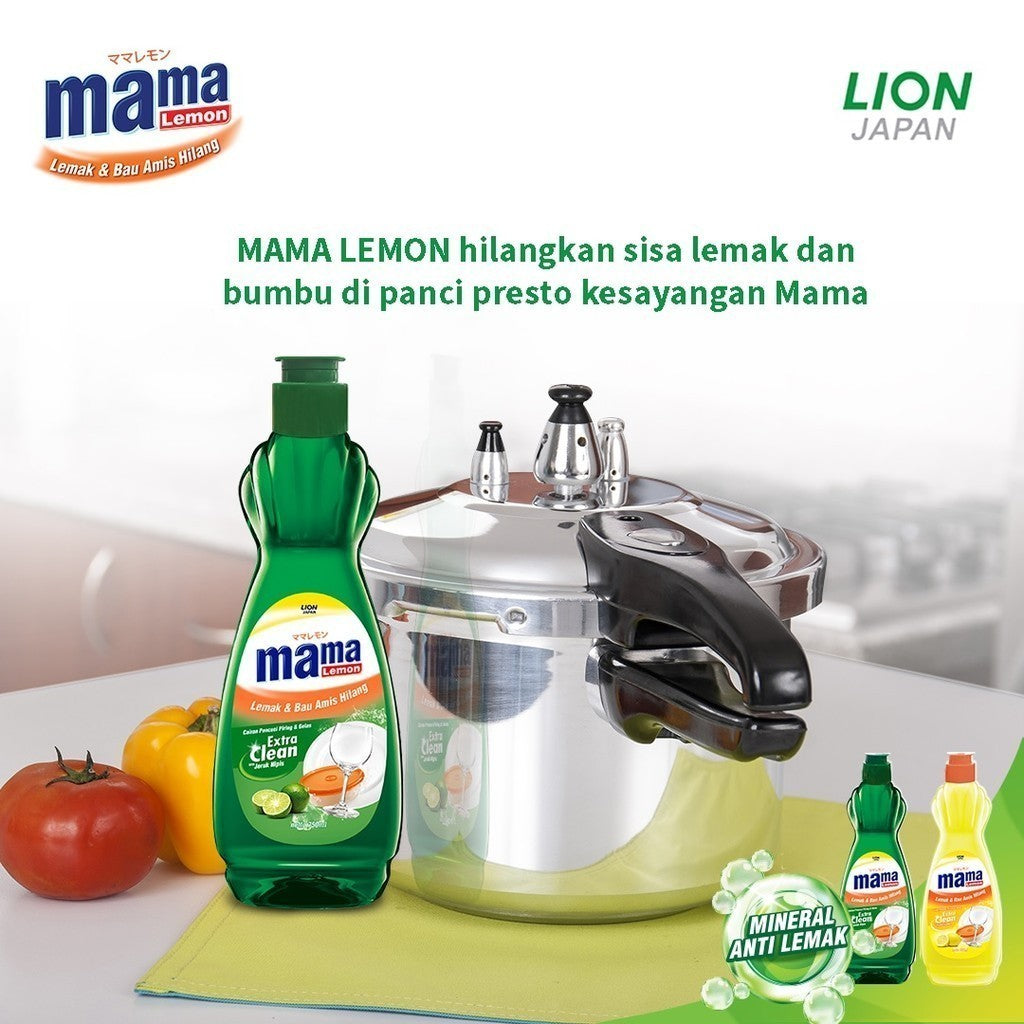 Mama Lemon Lime Sabun Cair Cuci Piring Buah dan Sayur Pouch Besar 430ML / 680ML