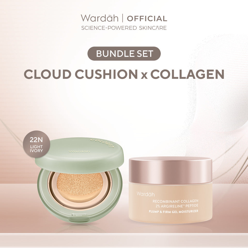 WARDAH Colorfit 5D Blur Cloud Cushion Matte Finish Tahan Lama Hingga 18 Jam - SPF 50 PA+, Nano-Hyaluron, dan CICA Menyamarkan Pori & Tekstur Wajah Menyatu Dengan Kulit Non Comedogenic - Tahan Lama dengan Bedak - Makeup