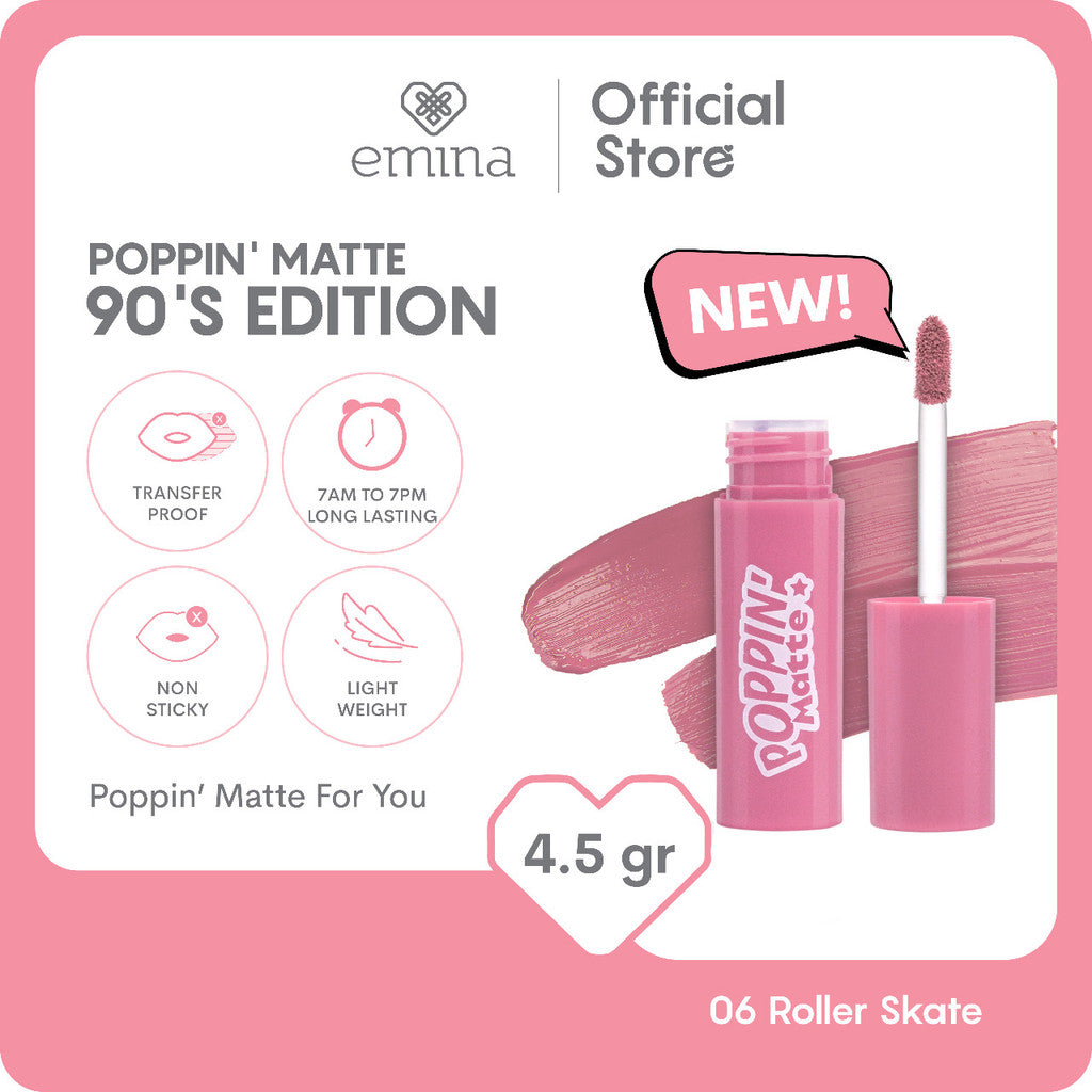 [BUY 1 GET 1] Emina Glow 3in1 Skincare Cushion SPF 50 PA++++ 13 G FREE Poppin Matte | Flawless Lightweight Make Up Foundation Glowing Skin Transferproof Full High Coverage Bedak Waterproof Sweatproof Dewy Moisturizer Non-Comedogenic