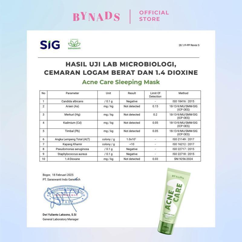 [BOMBPOSH x ACNE CARE] Bynads Bombposh Lash and Brow Serum x Acne Care Sleeping Mask with Salicyloyl Decapeptide-10 3in1 SleepingMask Twin Pack by Bynads