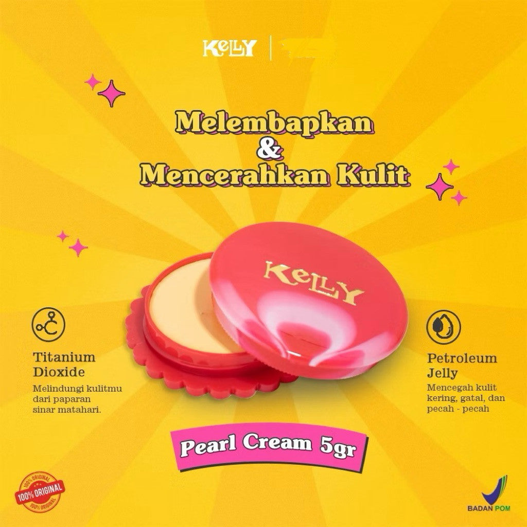 Paket Kelly 6in1 Cream 5gr Day & Night Cream Lemon Soap 15gr Serum Saffron Toner Mencerahkan Wajah