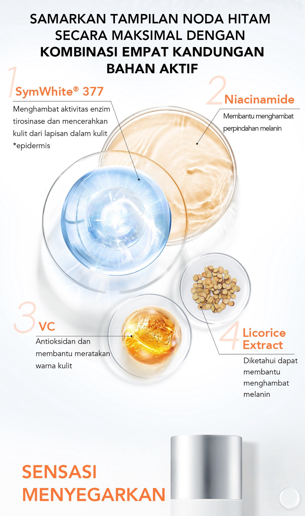 YOU Symwhite 377 Radiance Up Brightening and Exfoliating Essence with Centella + Niacinamide + PHA Atasi Bekas Jerawat and Dark Spot