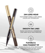 YOU Stay All Day Pen Eyeliner Waterproof Tahan Hingga 24 Jam Kosmetik Mata HItam