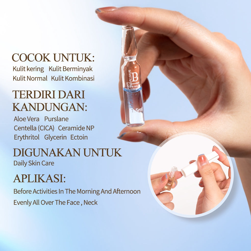 PREMIERE BEAUTE AMPOULE 1.5ml*10 Serum Luminous White Niacinamide VC Booster Essential serum Ceremide BRIGHTENING Vitamin C Alpha Arbutin Brightening Capsule