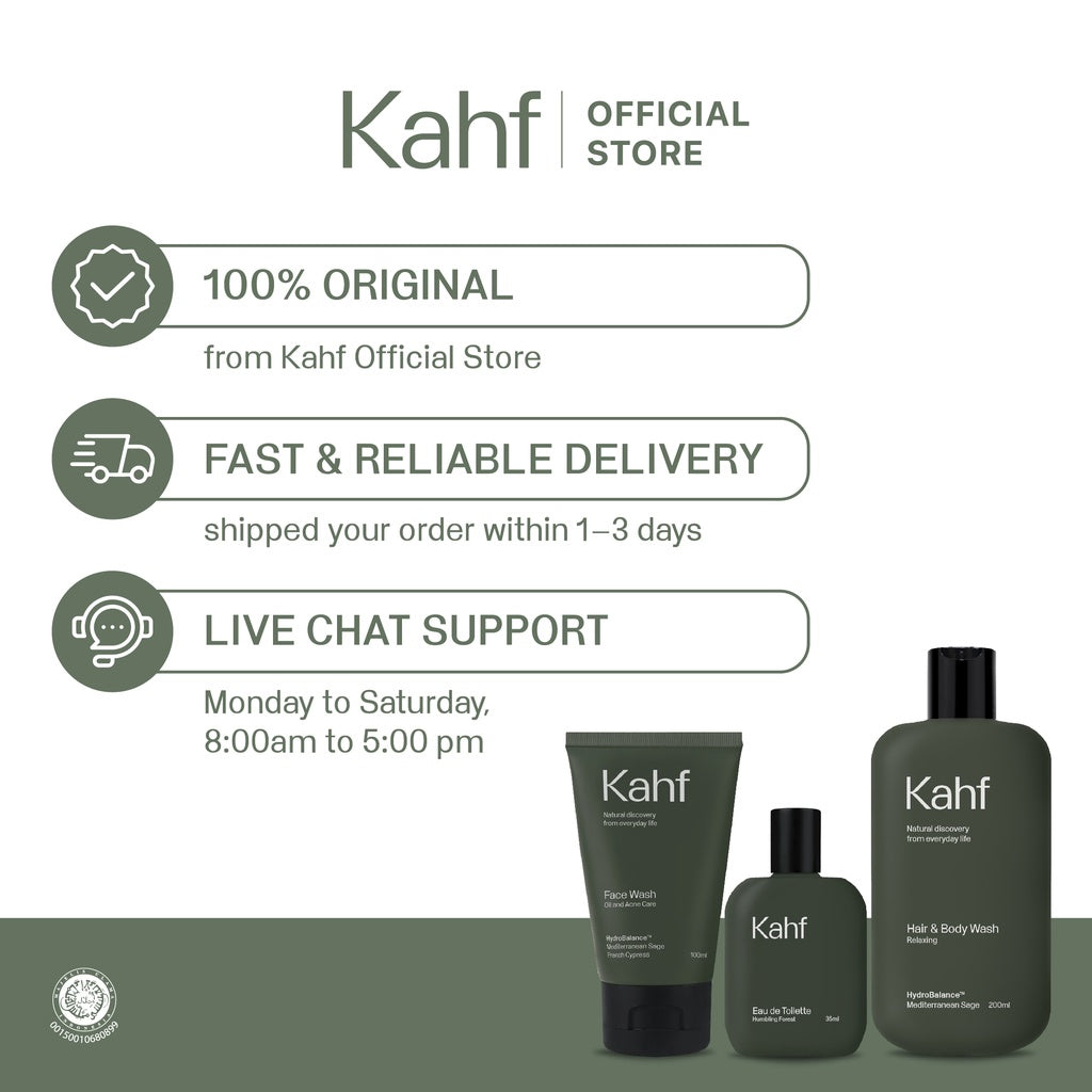 Kahf True Brotherhood Eau De Toilette 35 ml Long-Lasting Fragrance (EDT) - Perfume Scent Inspired by Nature (Cinnamon, Citrus, Tonka Beans, Lavender)  - Wangi Tahan Lama - Masculine Scent  香水