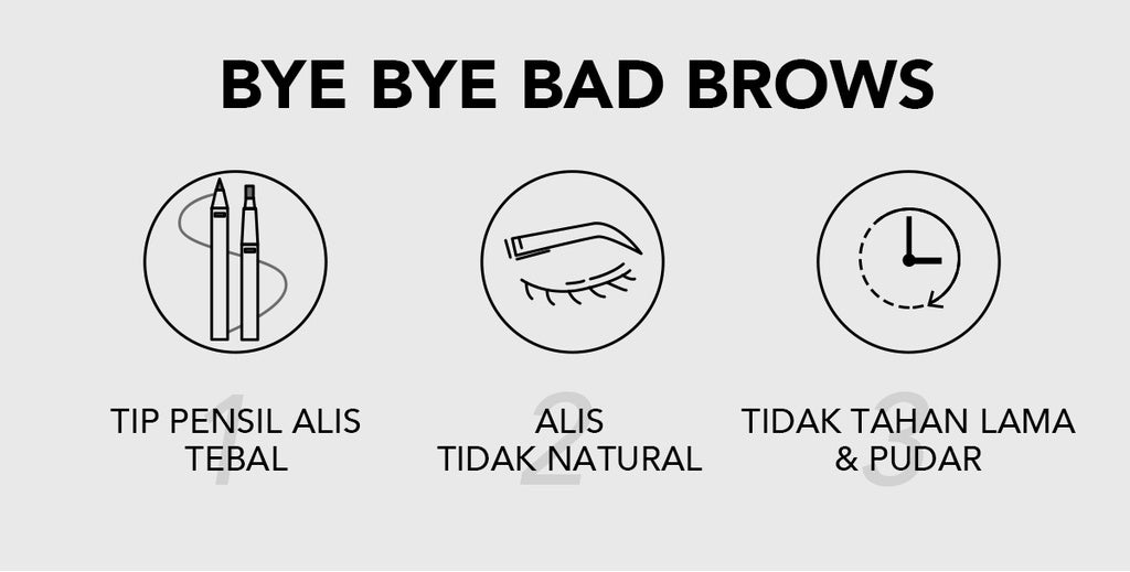 YOU Teardrop Brow Definer Pensil Alis Waterproof Pigmented Tahan Lama Makeup Mata